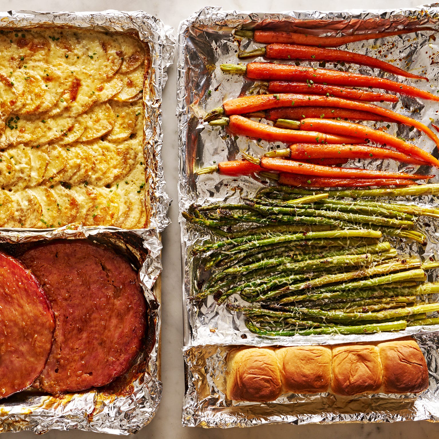 Cooking For A (Very Small) Crowd? Our Sheet-Pan Easter Dinner Will Simplify Your Holiday Meal