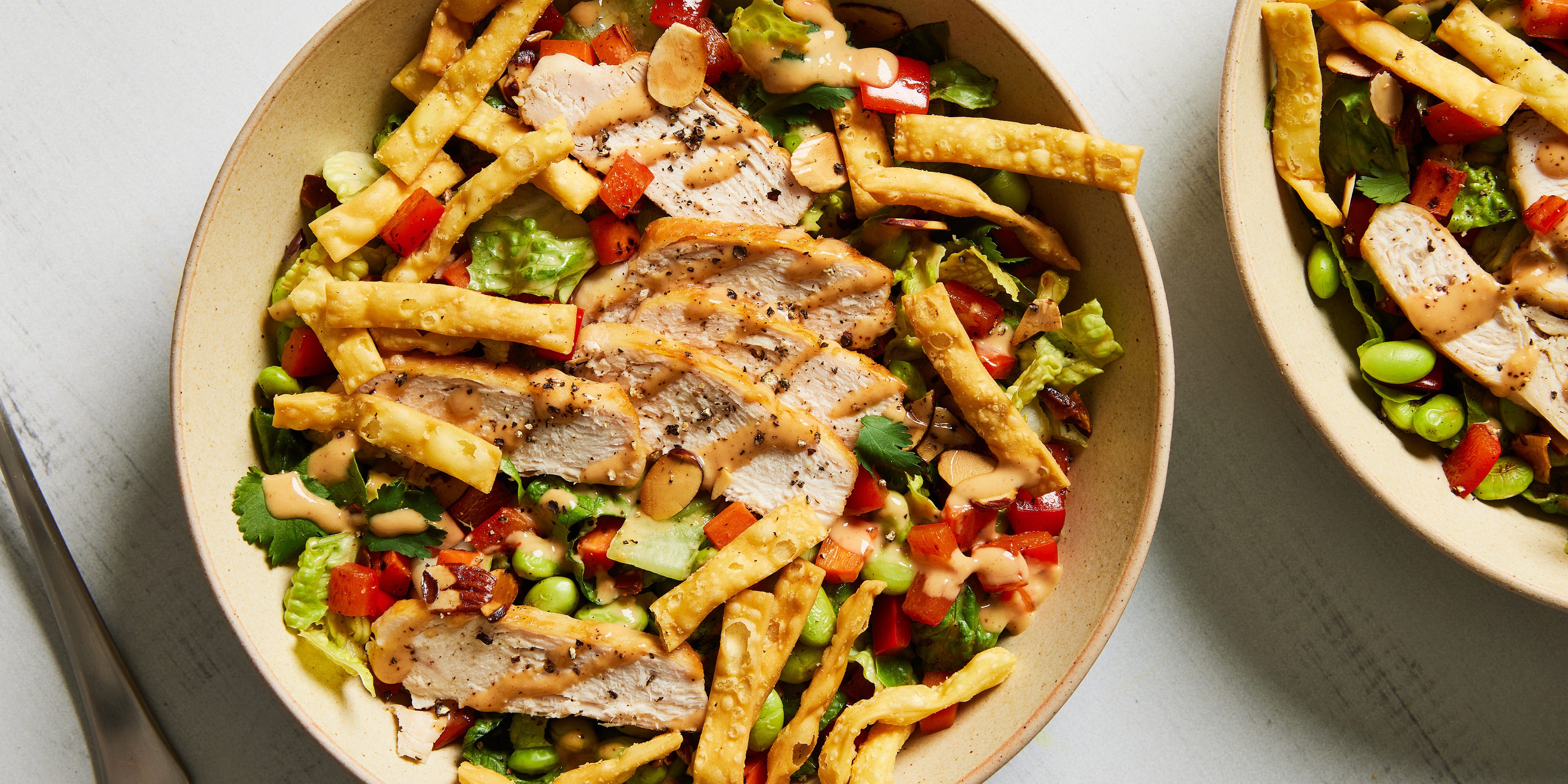 Guaranteed, You'd Mistake This Copycat Panera Thai Chicken Salad For The Real Thing