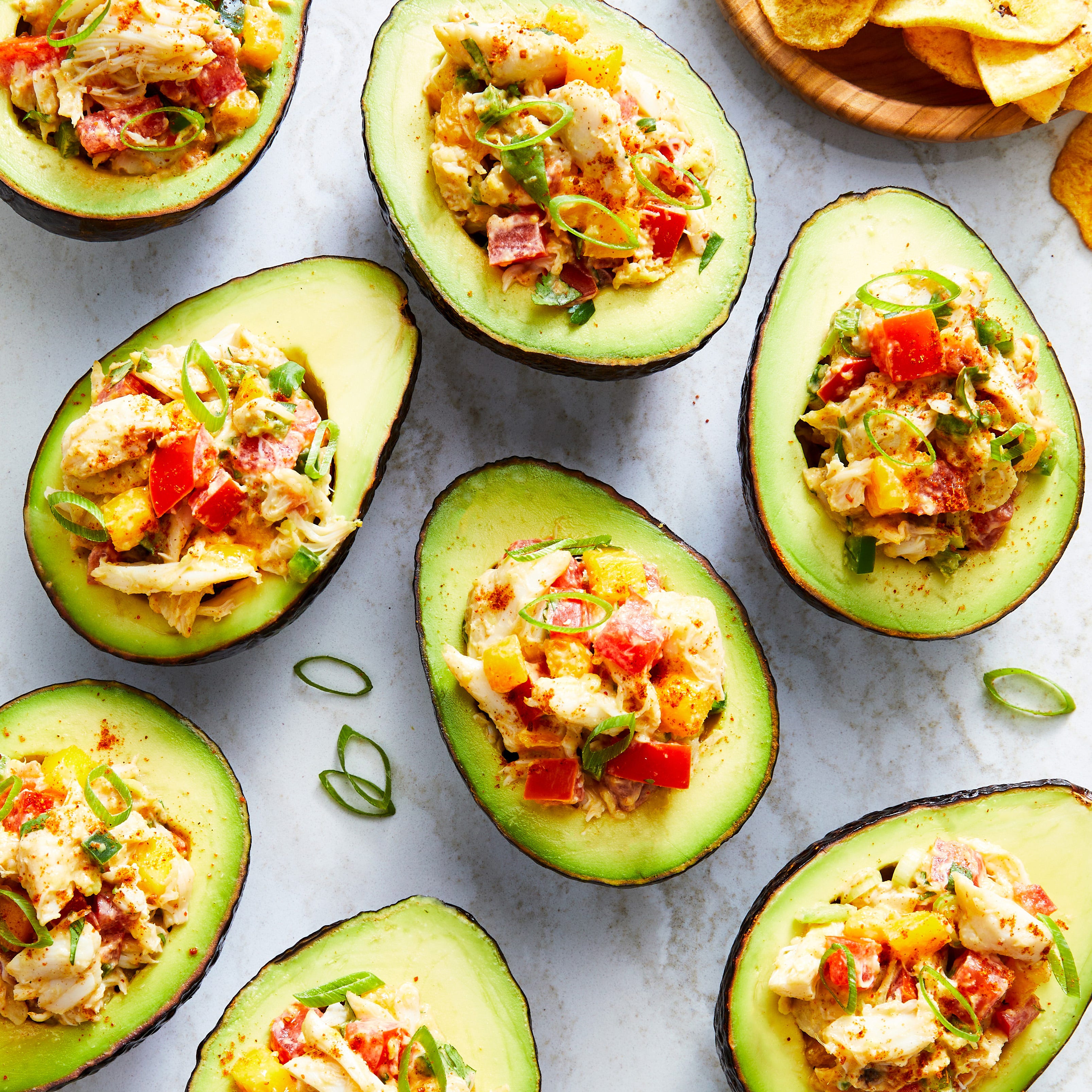 Crab-Stuffed Avocados Are The Perfect Anytime Snack