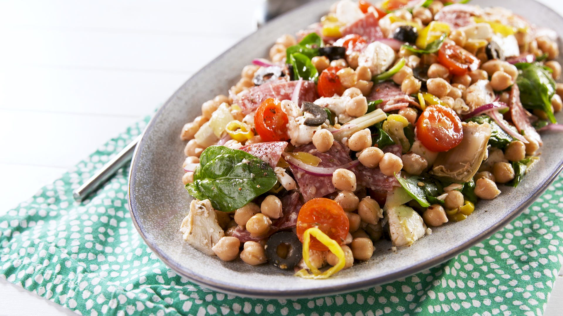 Antipasto Chickpea Salad Is Our Go-To Weekday Lunch