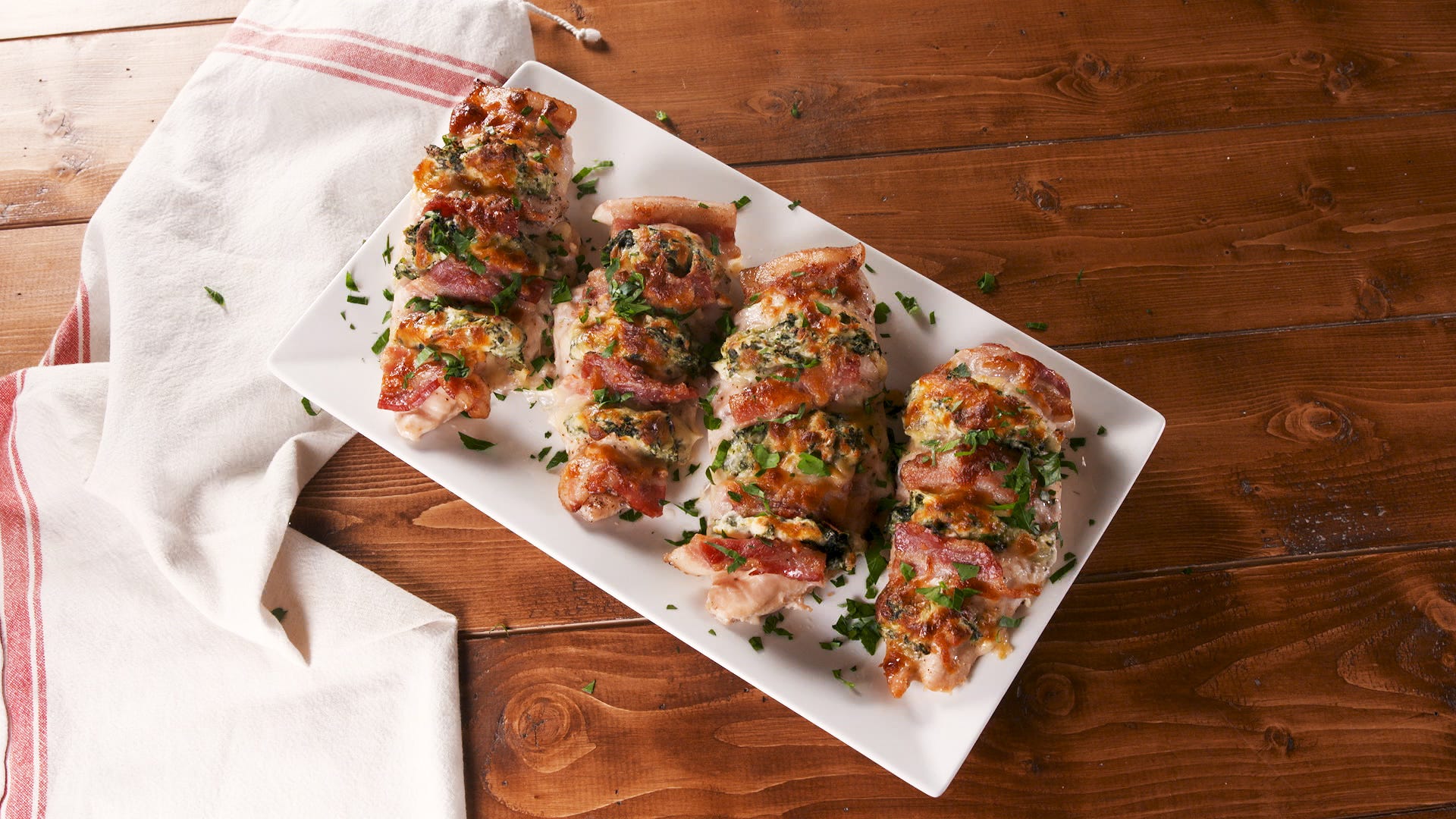 Bacon & Spinach Stuffed Chicken Is Calling Your Name