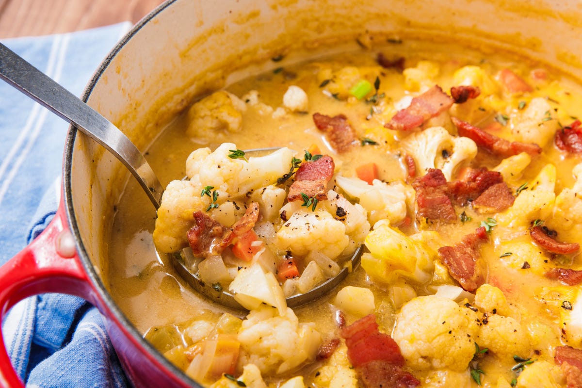 Bacon Cauliflower Chowder Will Fill You Up Without Weighing You Down
