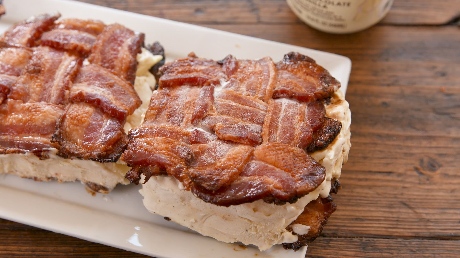 Best Bacon Weave Ice Cream Sandwiches Recipe - How To Make Bacon Weave Ice  Cream Sandwiches