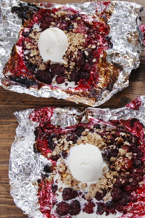 Berry Crisp Foil Packs vertical berry crisp foil packs