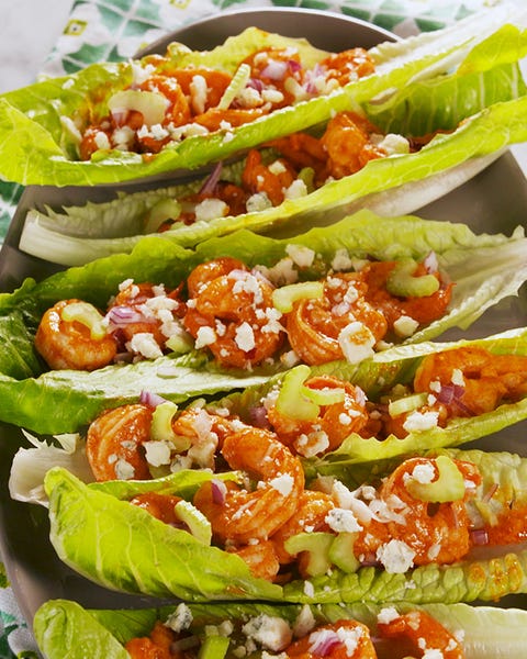 BUFFALO SHRIMP LETTUCE WRAPS