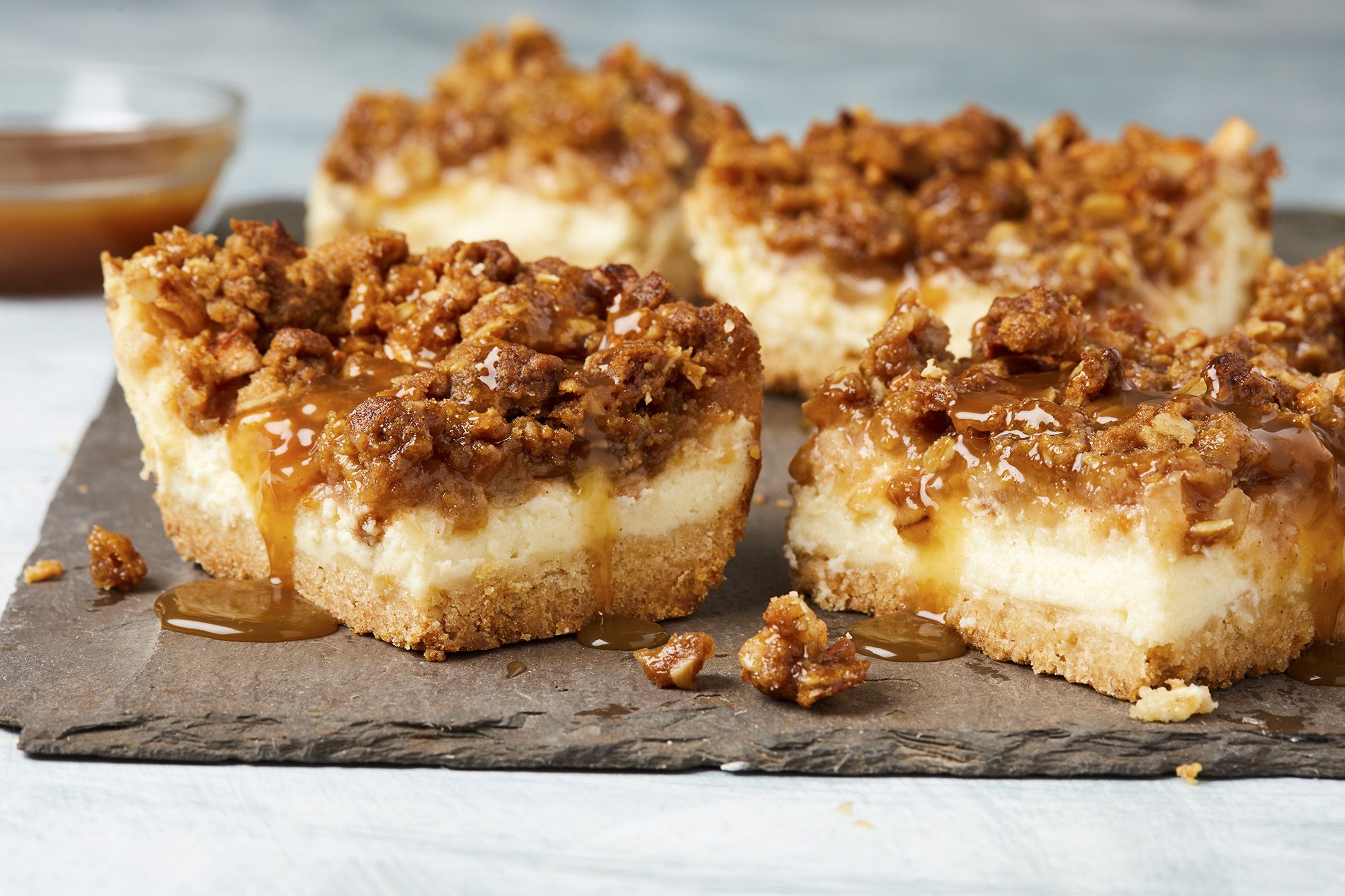 Caramel Apple Cheesecake Bars-image