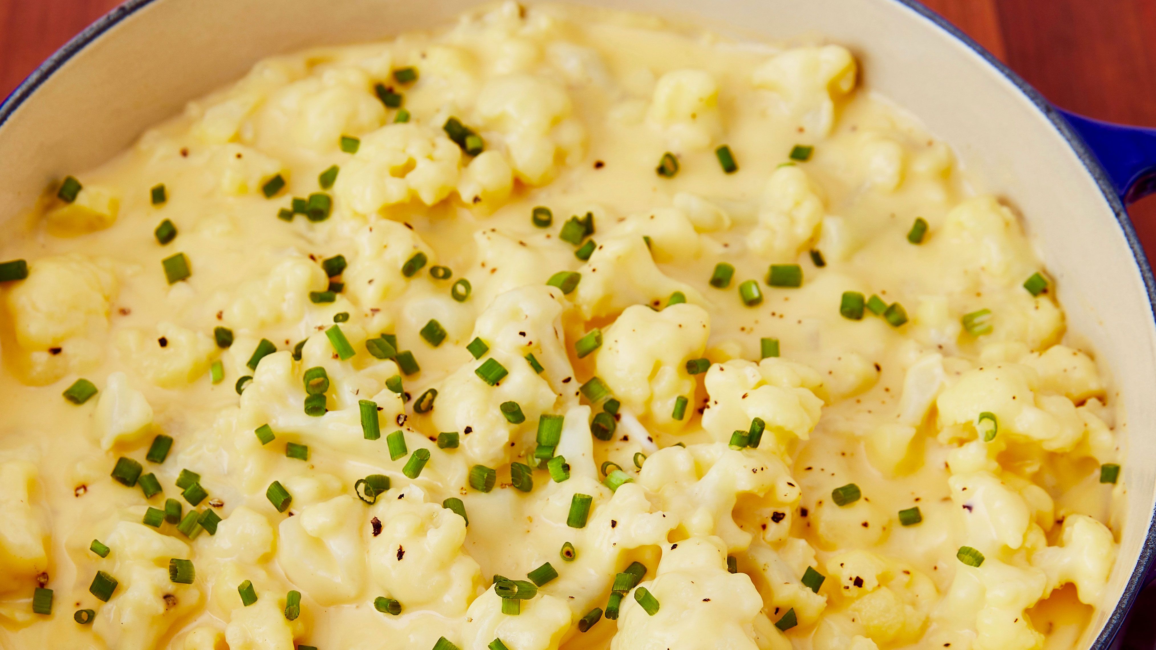 cauliflower and cashew mac and cheese