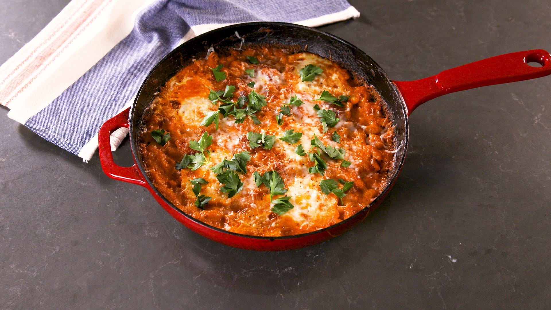 Dig Into This Super Cheesy White Bean Skillet