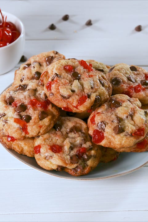 Cherry Chocolate Chip Cookies - Delish.com