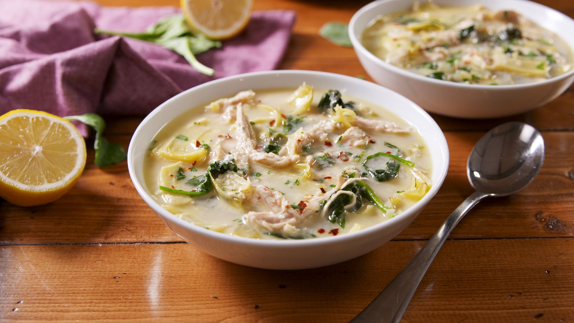 Chicken Spinach Artichoke Soup-image