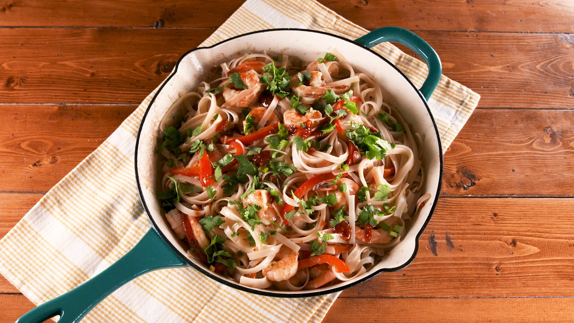 Cilantro Lime Noodles with Shrimp Are The Perfect Dinner