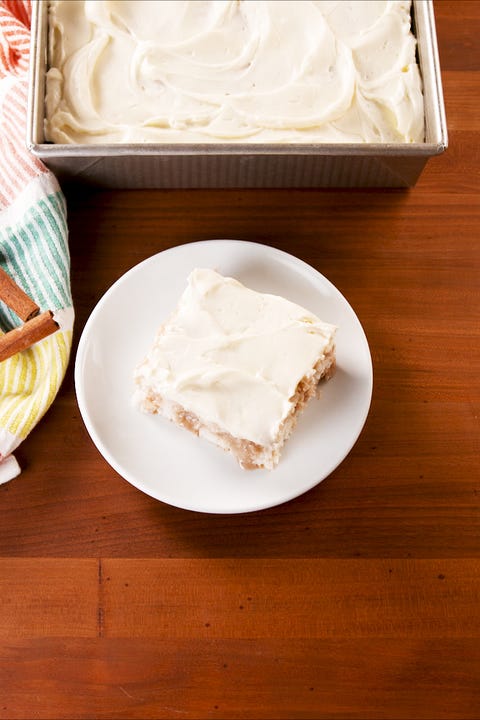 Cinnamon Roll Poke Cake - Delish.com