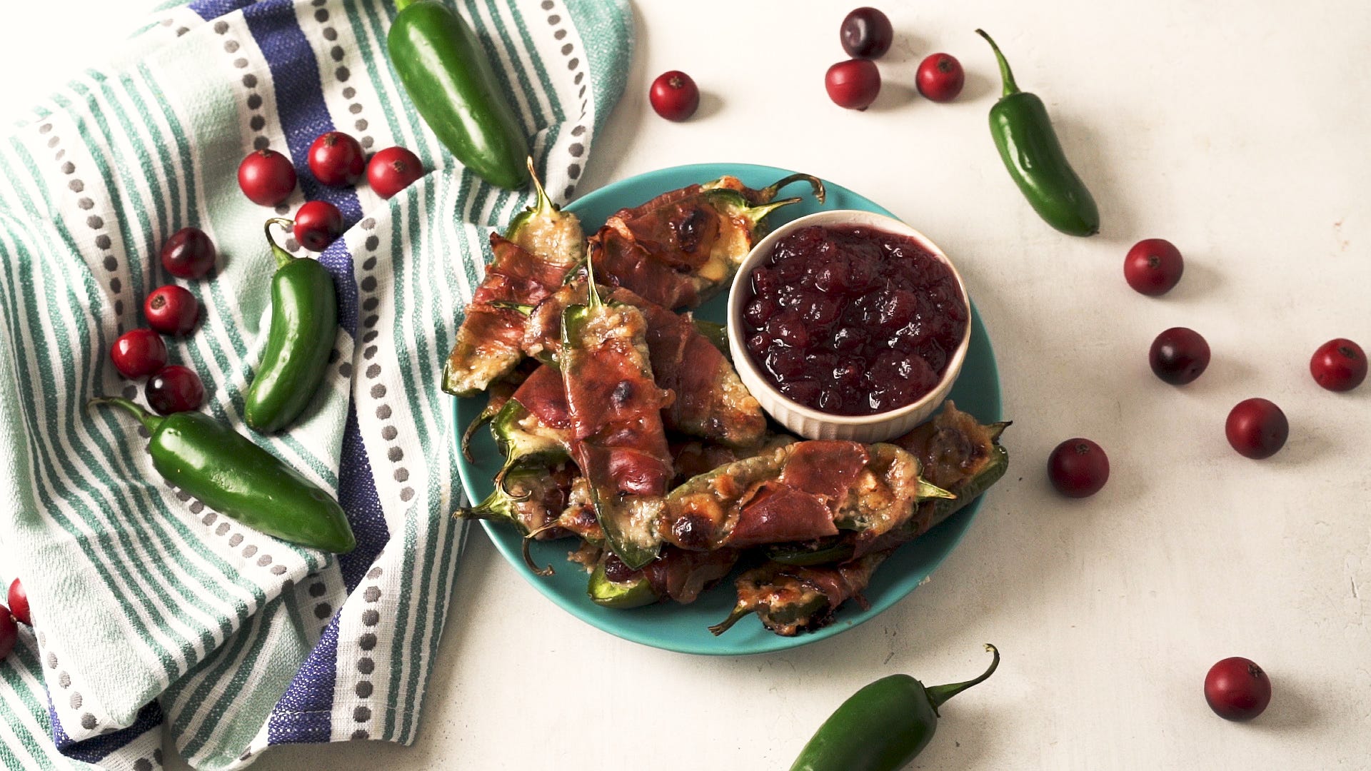 Cranberry Brie Jalapeño Poppers Are Perfectly Spicy