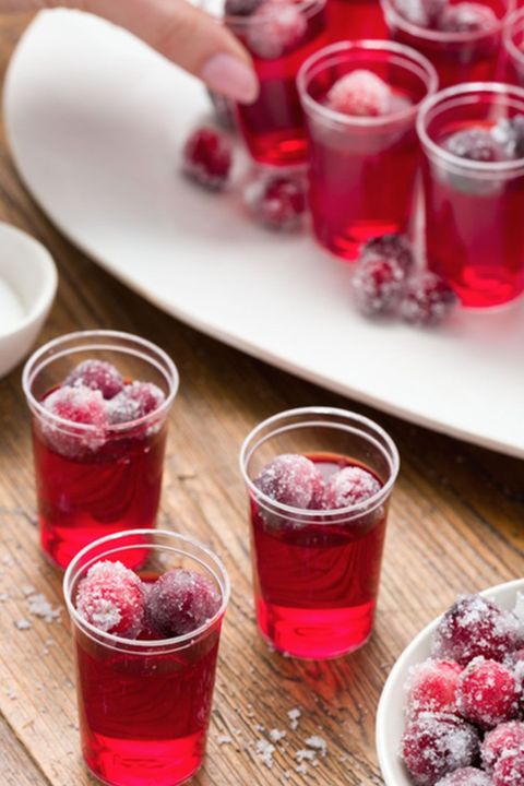 cranberry jell o shots