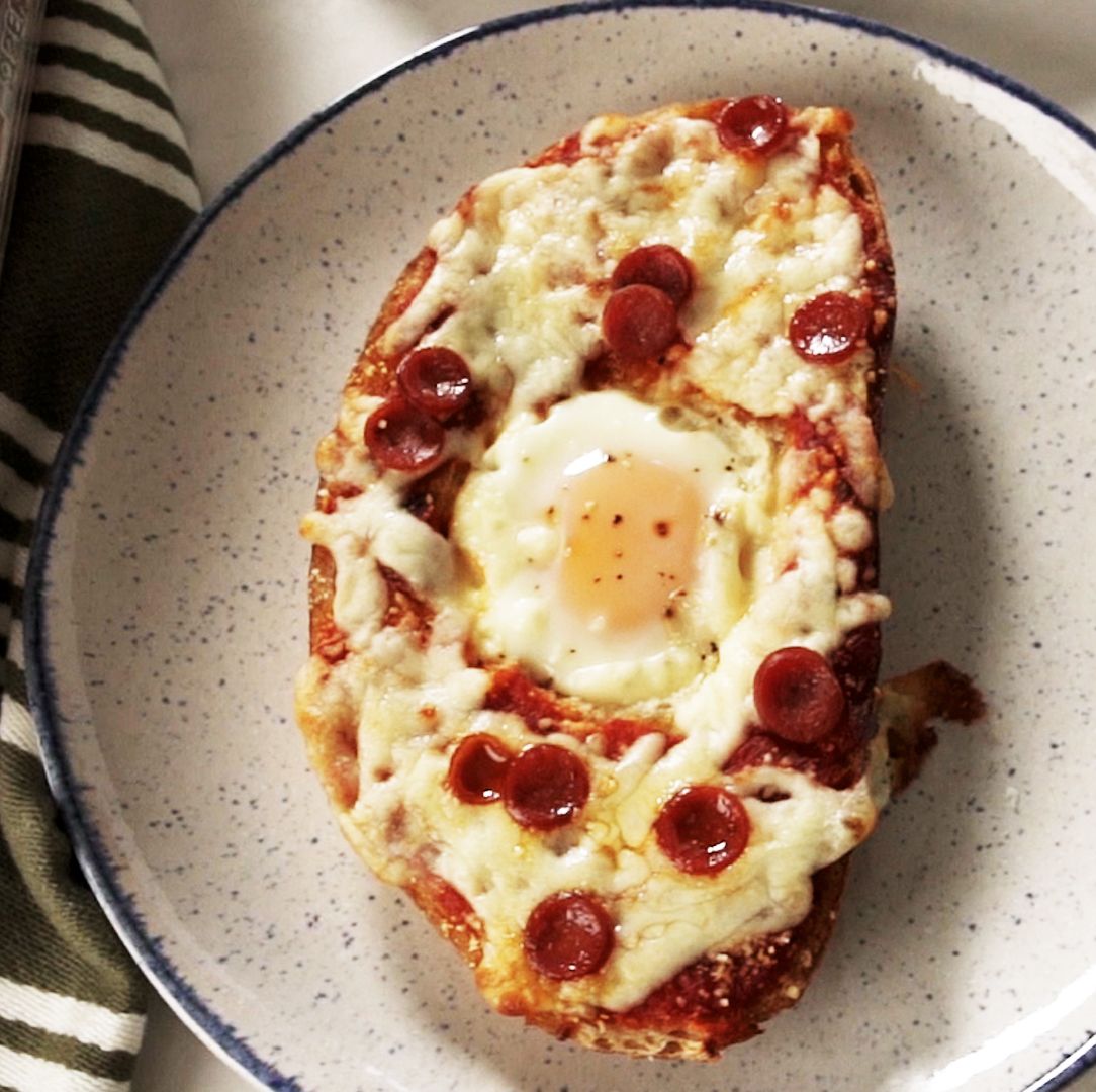 Throw It Back to Childhood with This Pizza Egg-In-A-Hole