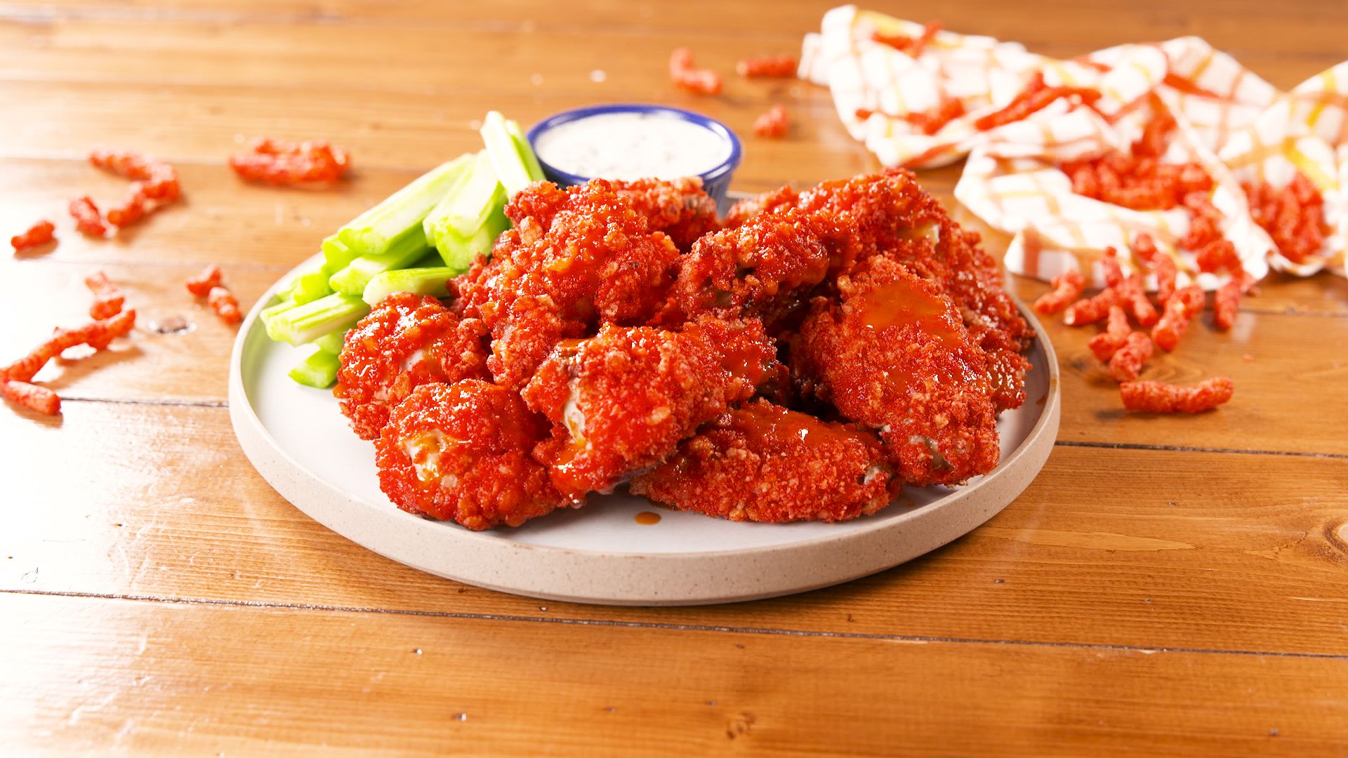 Best Flaming Hot Cheeto Wings Recipe - How To Make Flaming Hot Cheeto Wings