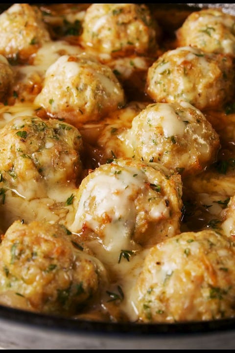 Best French Onion Chicken Meatballs Recipe - How To Make French Onion ...