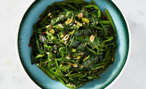 garlicsesame sautéed spinach