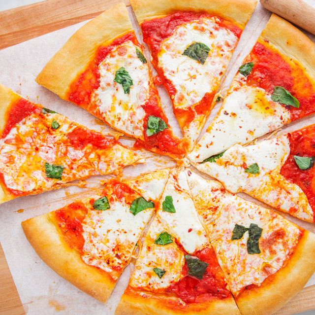 Dish, Food, Cuisine, Pizza, Pizza cheese, Ingredient, California-style pizza, Flatbread, Italian food, Cheese, 