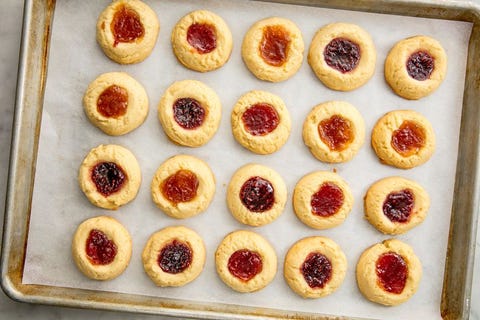 Jam Thumbprint Cookies — Delish.com image