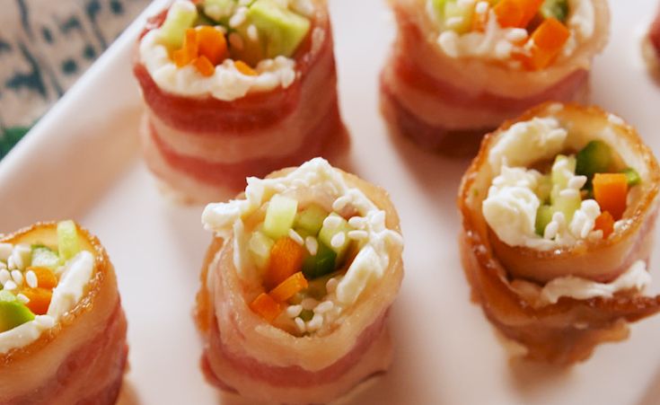 Keto Bacon Sushi - for keto lunch recipe