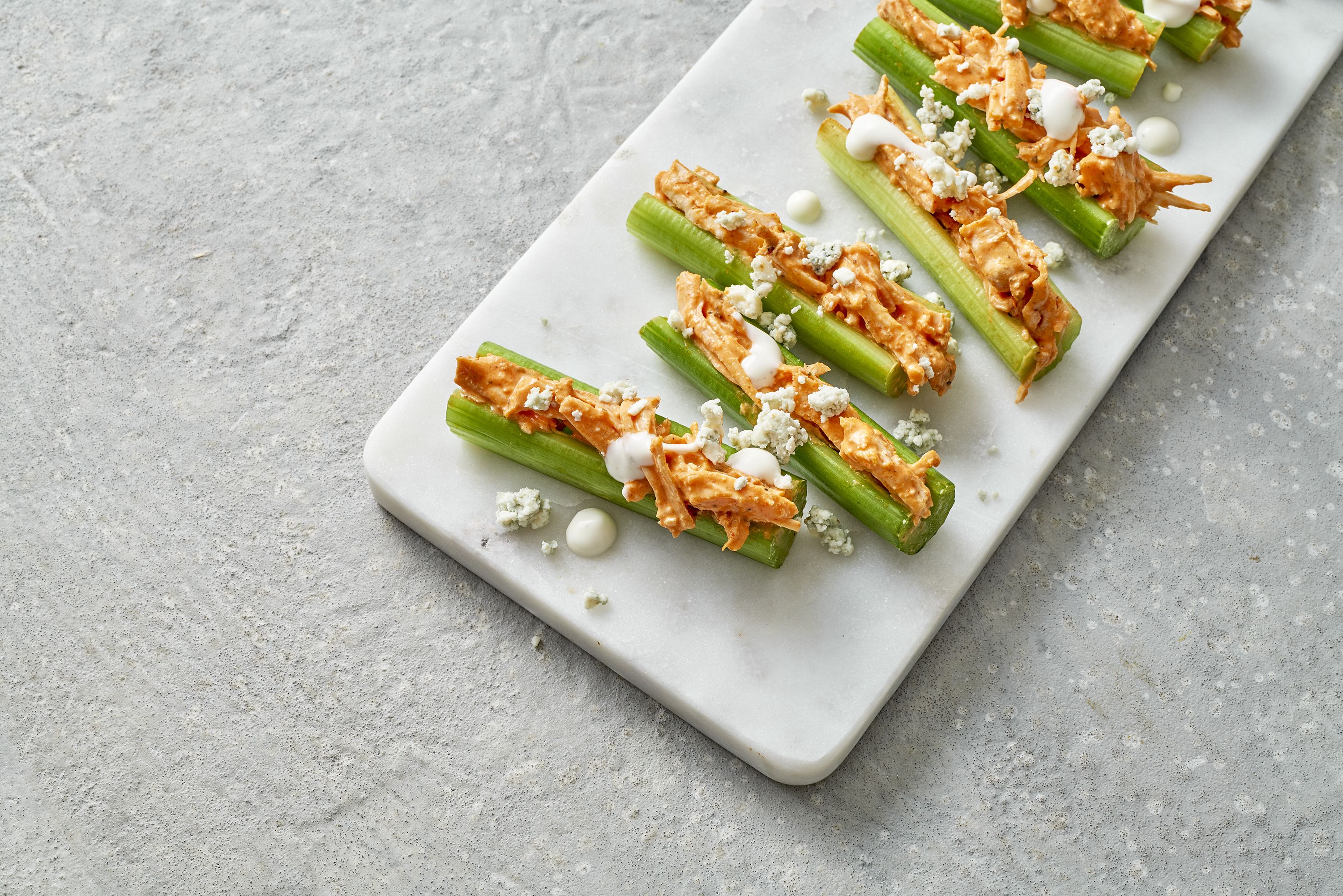 Buffalo Chicken Celery Boats-image