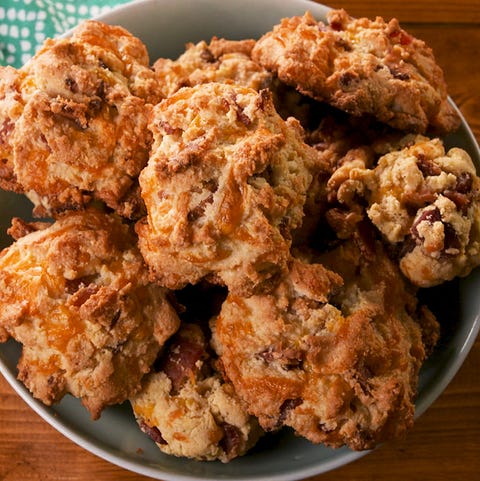 Keto Bacon and Cheddar Biscuits - Delish.com Keto Bacon and Cheddar Biscuits - Delish.com