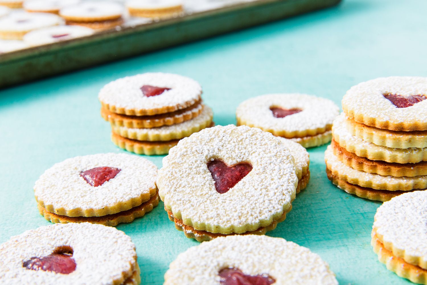 Cookie Heart Earrings Miniblings Baking Christmas Biscuits Jam