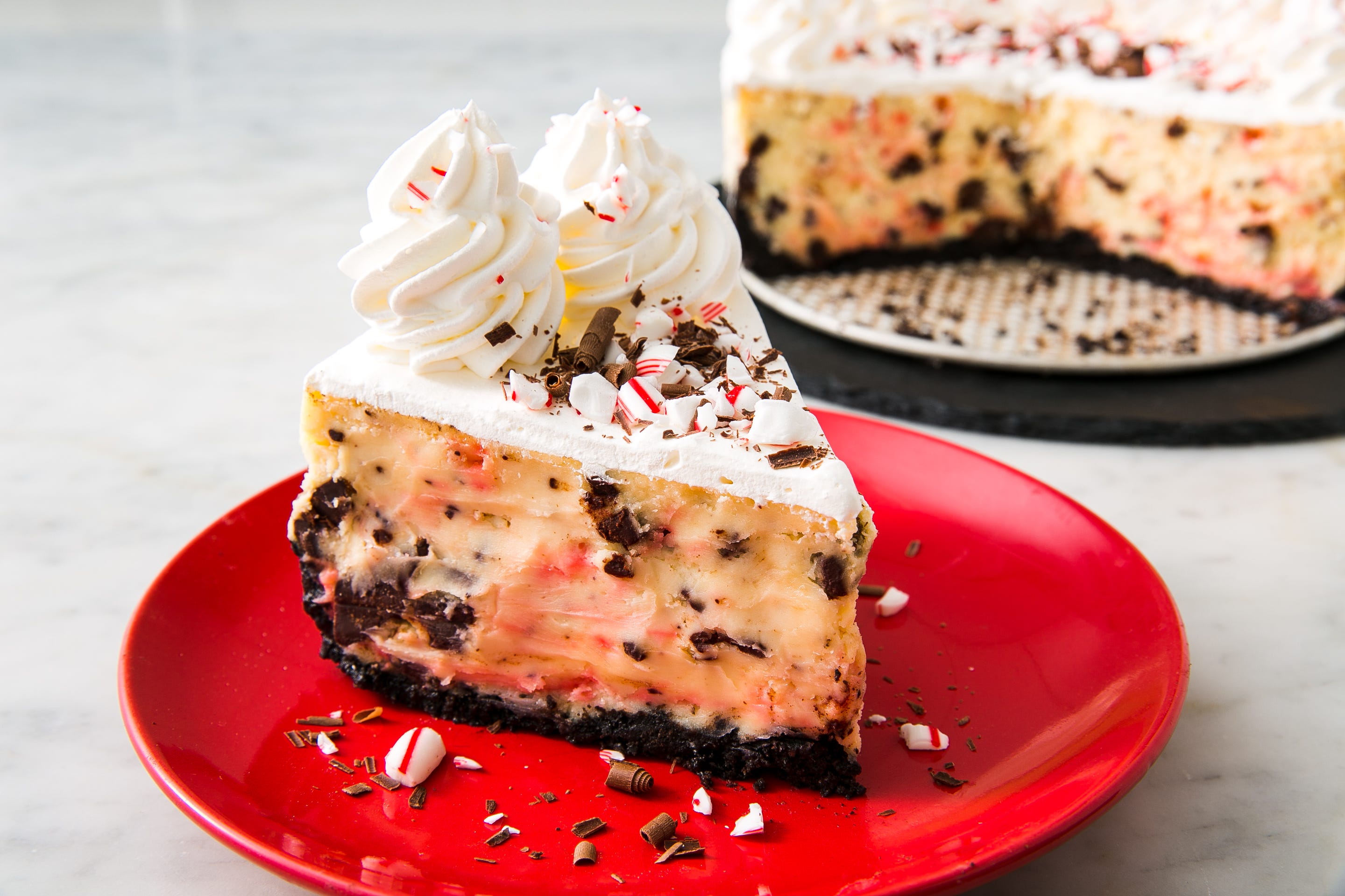 Our Peppermint Bark Cheesecake Tastes Just Like The Cheesecake Factory's