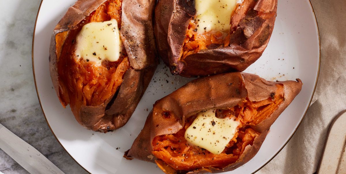 Best Baked Sweet Potato Recipe - How to Bake Whole Sweet Potatoes in Oven