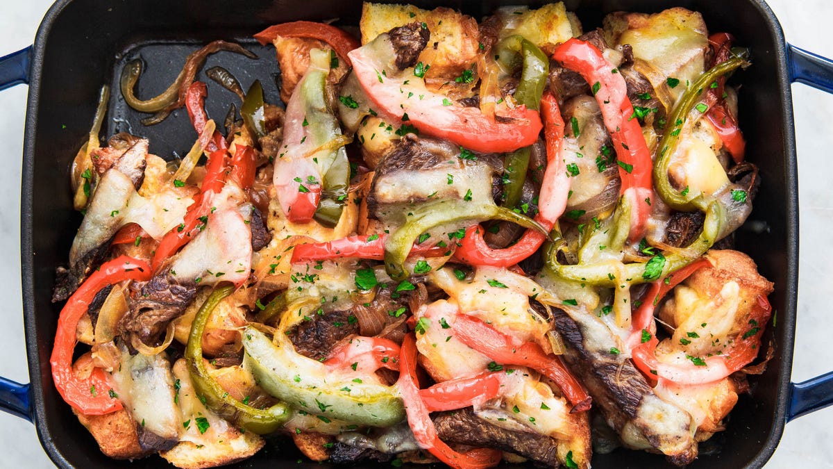 Philly Cheesesteak Casserole Is EVERYTHING