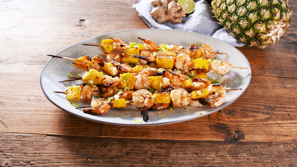 Pineapple Shrimp Skewers Recipe How To Make Pineapple Shrimp Skewers 