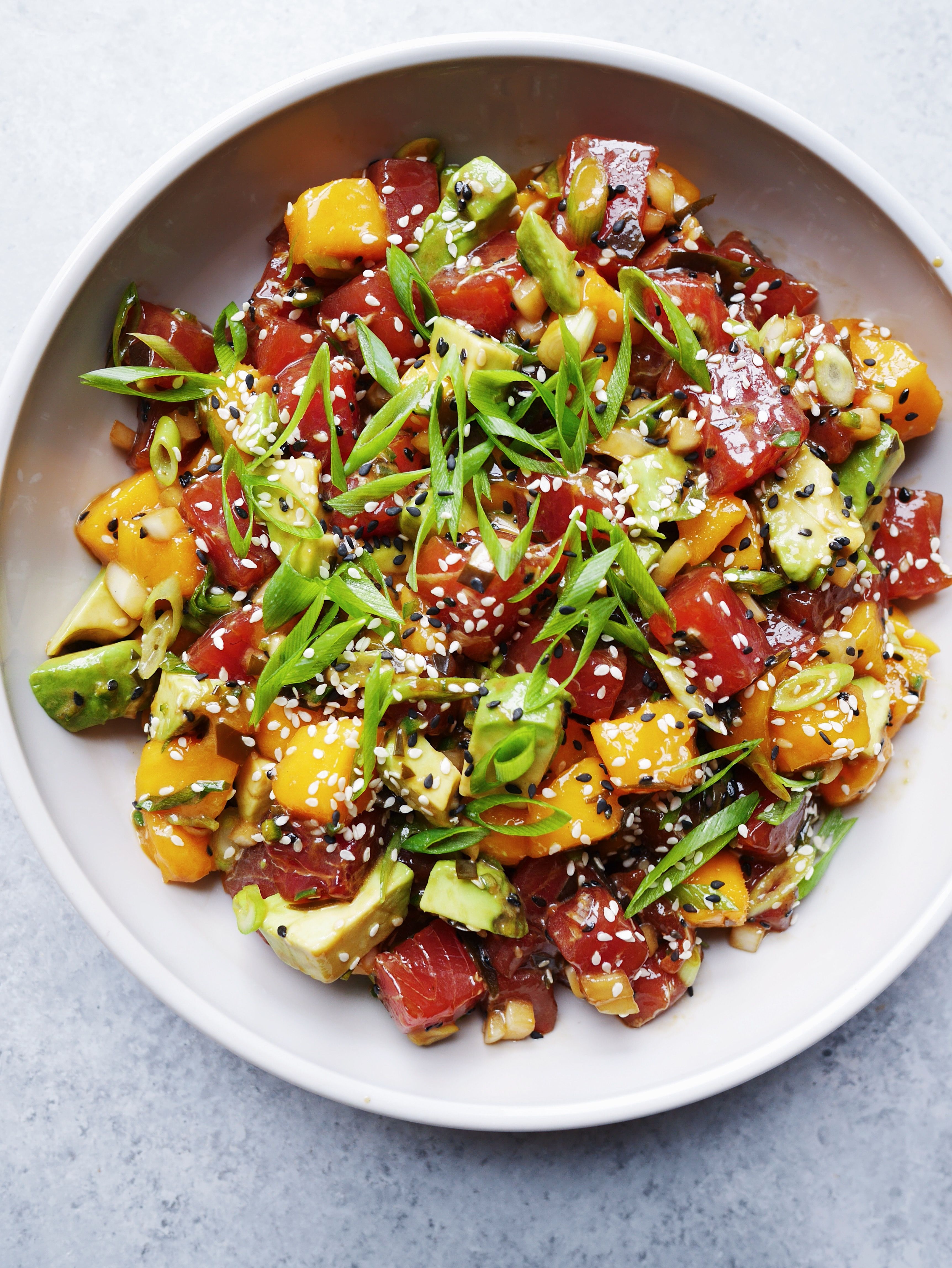 60 Easy Summer Dinner Recipes Best Ideas For Summer Family Dinners   Delish Poke Salad Vertical 1528312865 