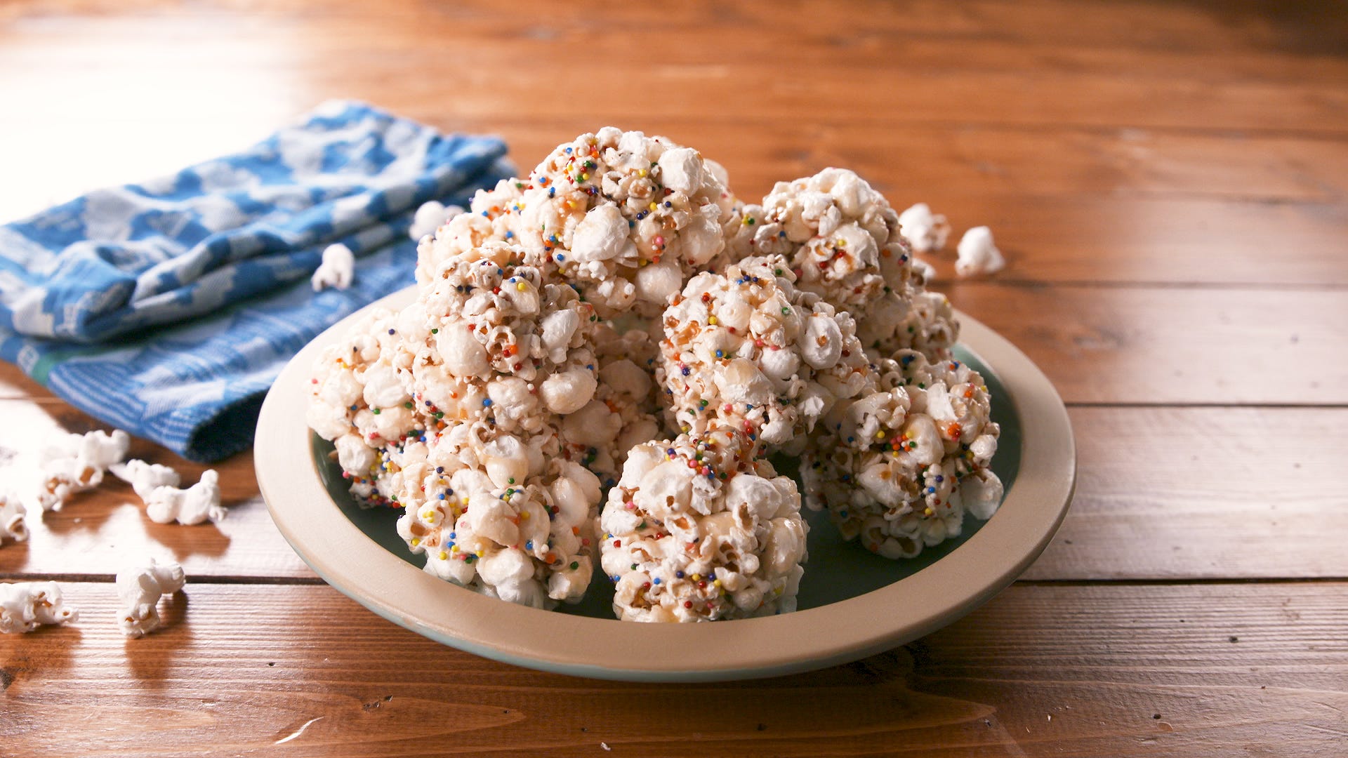 Popcorn Balls Get A Festive Makeover