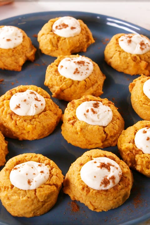 pumpkin cheesecake thumbprints