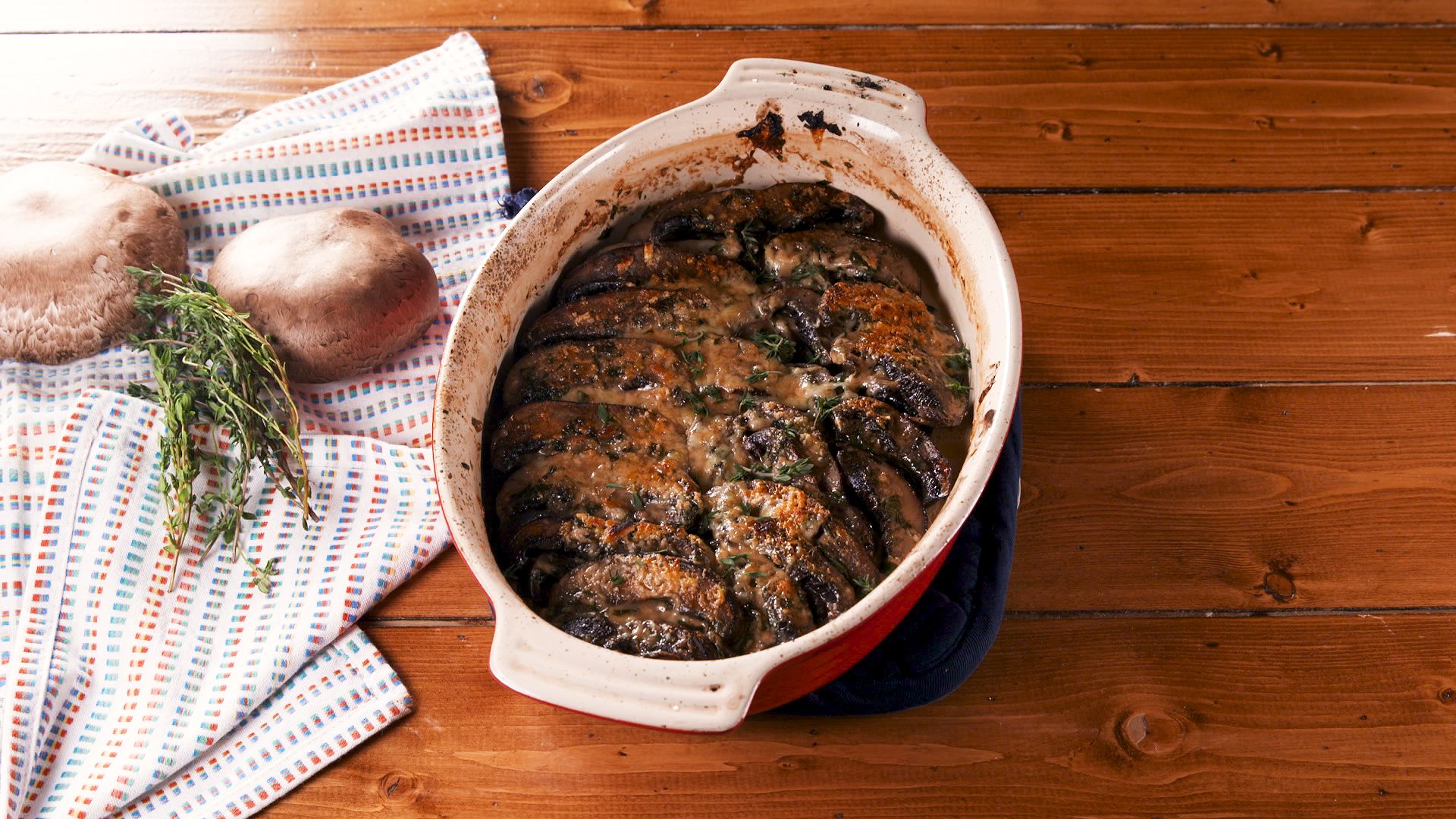 Scalloped Portobello Mushrooms-image