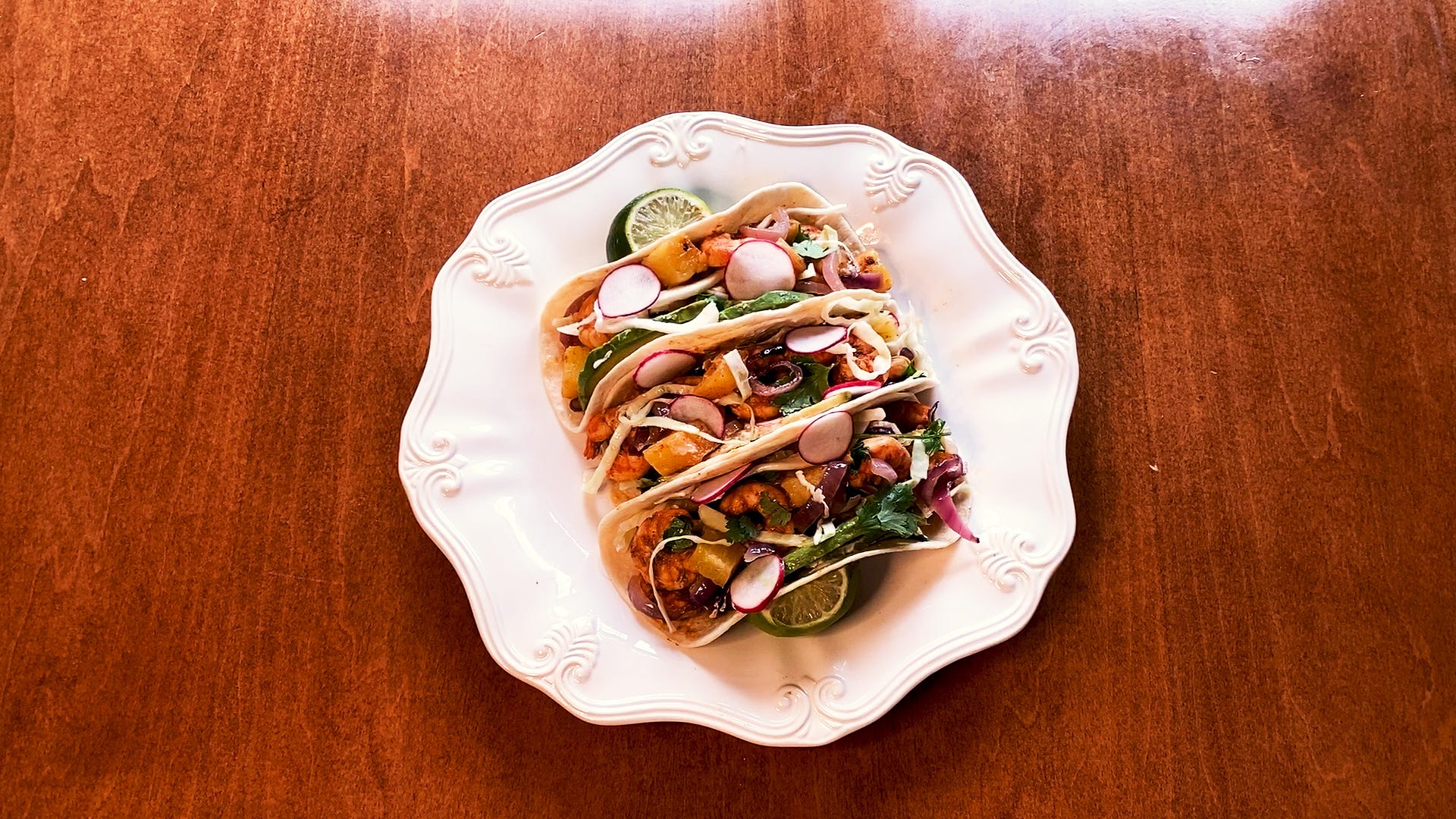 These Sheet Pan Pineapple Shrimp Tacos Are SO Simple And Delicious