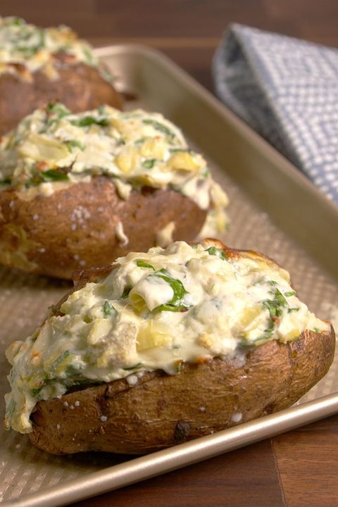 spinach and artichoke baked potato