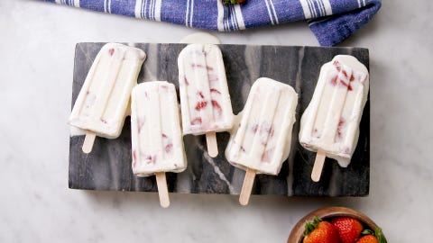 Best Strawberries Cream Popsicles Recipe How To Make Strawberries Cream Popsicles