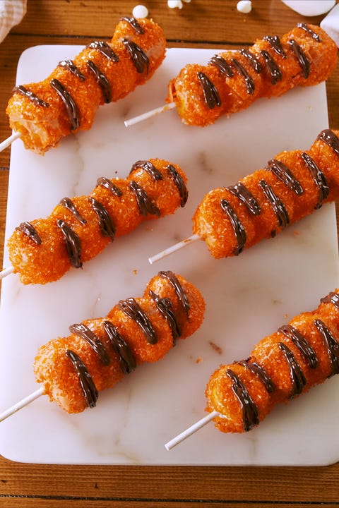 Marshmallow Tigger Pops K'Mich Weddings - wedding planning - dessert ideas - tigger pops - delish.com
