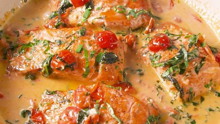 Best Tuscan Butter Salmon Recipe - How to Make Tuscan 