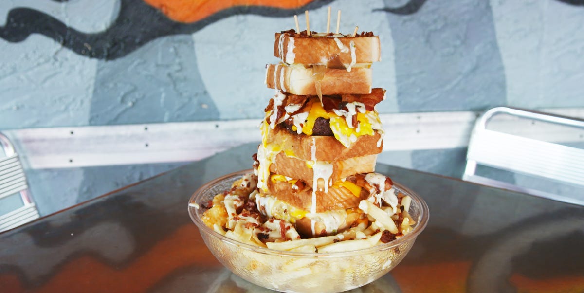 the vortex atlanta sells a giant 9 600 calorie burger party menue