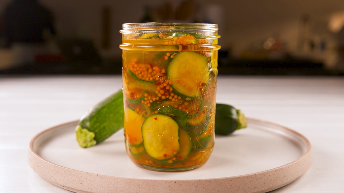 Best Zucchini Pickles Recipe - How To Make Zucchini Pickles