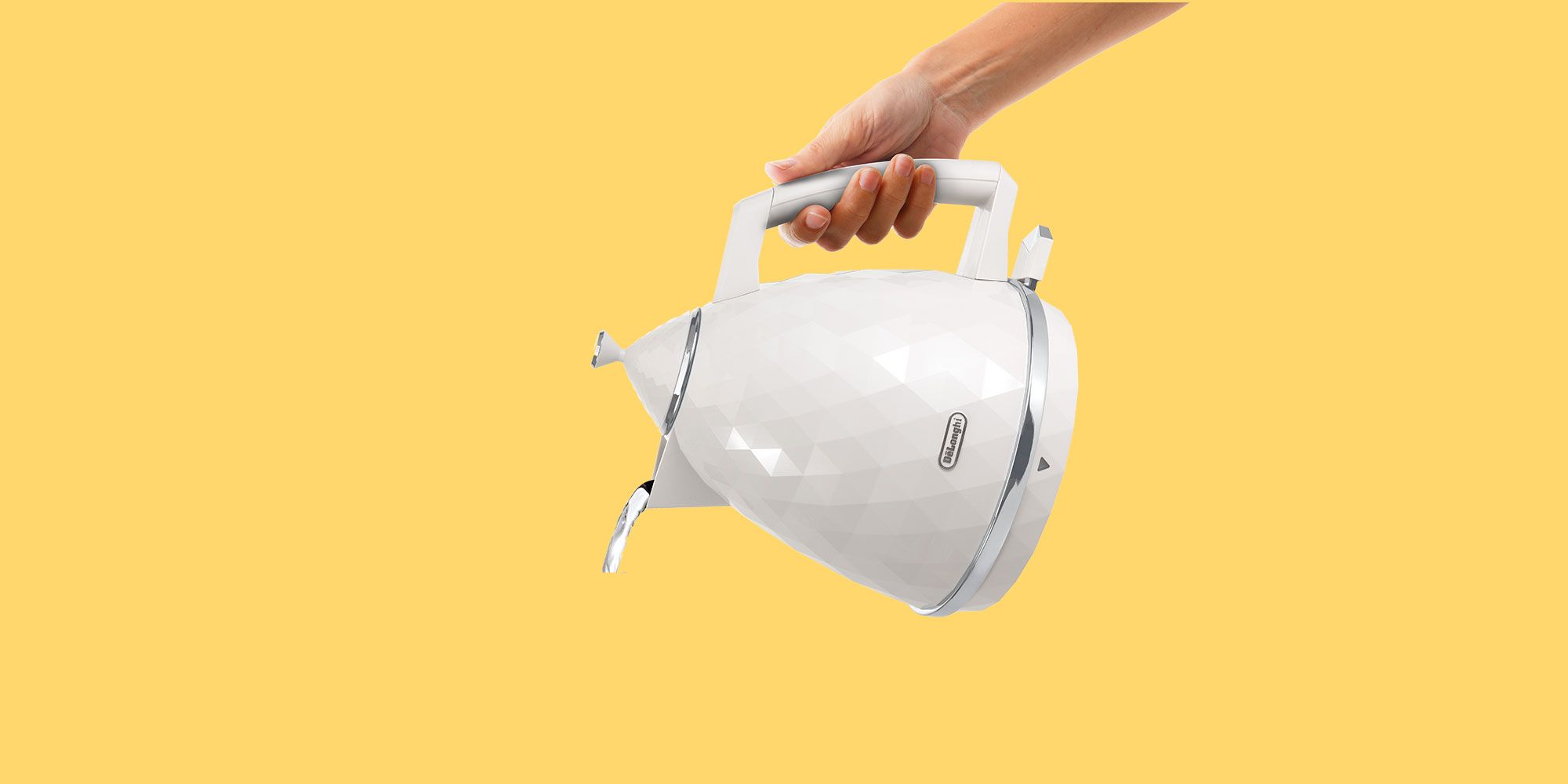 delonghi simbolo white kettle