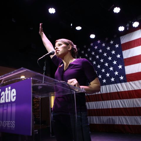 Democratic Congressional Candidate Katie Hill Holds Election Night Event