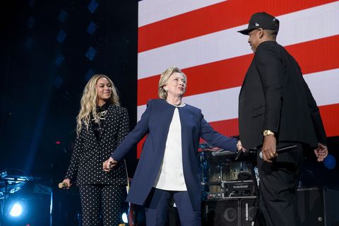 beyoncé and jay z supporting hillary clinton