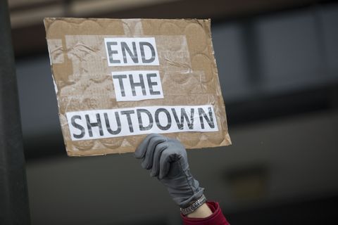 IRS Workers Hold Rally Protesting The Government Shutdown As Many Continue To Work Without Pay