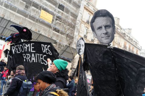 Louis Vuitton protests in Paris
