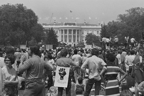anti vietnam war rally at the white house