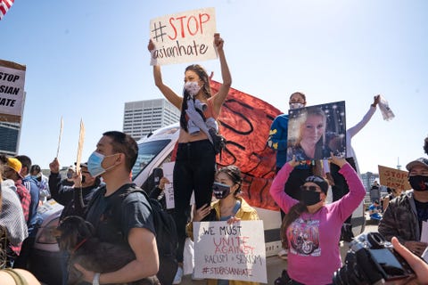 march in solidarity with asian community held in aftermath atlanta killings